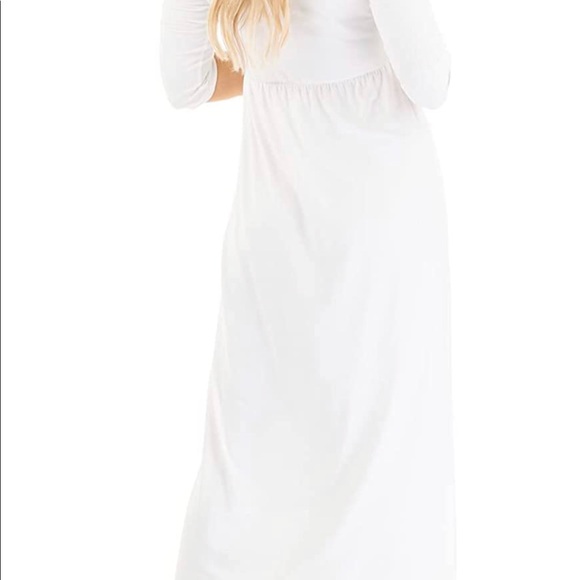 White long maternity dress - Picture 3 of 3